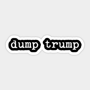 dump trump Sticker